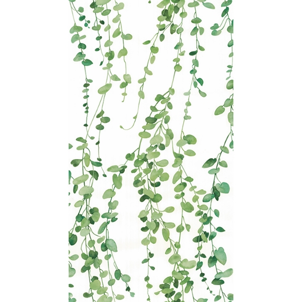 Picture of Hanging Watercolor Vines Peel and Stick Wallpaper - White