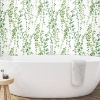 Picture of Hanging Watercolor Vines Peel and Stick Wallpaper - White