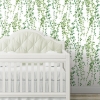 Picture of Hanging Watercolor Vines Peel and Stick Wallpaper - White