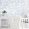 Picture of Forest Friends Peel & Stick Wallpaper - Blue