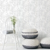 Picture of Modern Bamboo Peel & Stick Wallpaper - Grey