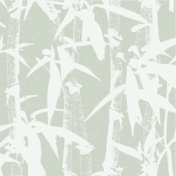 Picture of Modern Bamboo Peel & Stick Wallpaper - Green