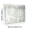 Picture of Modern Bamboo Peel & Stick Wallpaper - Green