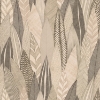 Picture of Fern & Feathers Peel and Stick Wallpaper - Tan