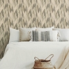 Picture of Fern & Feathers Peel and Stick Wallpaper - Tan