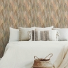 Picture of Fern & Feathers Peel and Stick Wallpaper - Red