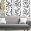 Picture of Jane Dixon Ribbon Trail Peel & Stick Wallpaper - Black