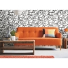 Picture of Jane Dixon Ribbon Trail Peel & Stick Wallpaper - Black