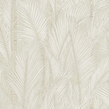 Picture of Swaying Fronds Peel & Stick Wallpaper - Taupe