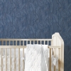 Picture of Swaying Fronds Peel & Stick Wallpaper - Navy