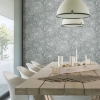 Picture of Zen Dahlia Peel and Stick Wallpaper - Grey