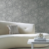 Picture of Zen Dahlia Peel and Stick Wallpaper - Grey