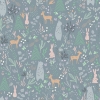 Picture of Spring Forest Pals Peel & Stick Wallpaper - Green