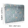 Picture of Spring Forest Pals Peel & Stick Wallpaper - Green