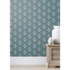 Picture of Rose Lindo Pressed Petals Peel & Stick Wallpaper - Denim