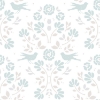 Picture of Rose Lindo Woodland Peel & Stick Wallpaper - Sky Blue