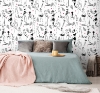 Picture of Glamour Peel & Stick Wallpaper - Black