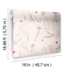 Picture of Glamour Peel & Stick Wallpaper - Pink