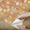 Picture of Yoga Goddesses Peel And Stick Wallpaper - Brown