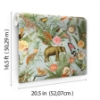 Picture of Tropical Zoo Peel & Stick Wallpaper - Blue