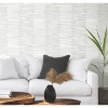 Picture of Nikki Chu Burundi Thatch Peel and Stick Wallpaper - White