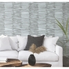 Picture of Nikki Chu Burundi Thatch Peel and Stick Wallpaper - Grey