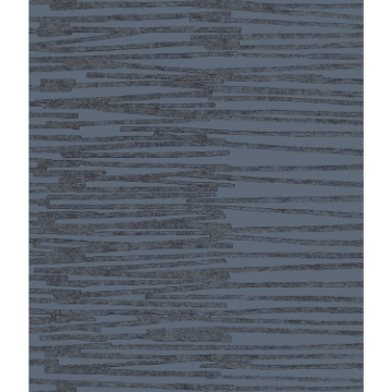 Picture of Nikki Chu Burundi Thatch Peel and Stick Wallpaper - Blue/Navy