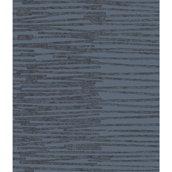 Picture of Nikki Chu Burundi Thatch Peel and Stick Wallpaper - Blue/Navy