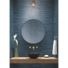 Picture of Nikki Chu Burundi Thatch Peel and Stick Wallpaper - Blue/Navy