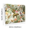 Picture of Tropical Zoo Peel & Stick Wallpaper - Green