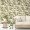 Picture of Tropical Zoo Peel & Stick Wallpaper - Green