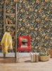 Picture of Citrus Peel and Stick Wallpaper - Black