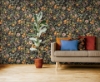 Picture of Citrus Peel and Stick Wallpaper - Black