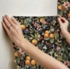 Picture of Citrus Peel and Stick Wallpaper - Black