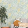 Picture of Mr. Kate Succulent Plant Peel & Stick Wallpaper - Green/Yellow