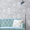 Picture of Mr. Kate Butterfly Peel & Stick Wallpaper - Grey