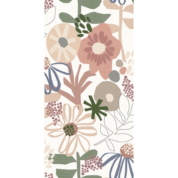 Picture of Mr. Kate Desert Floral Peel & Stick Wallpaper - Pink