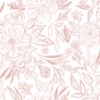 Picture of Beth Schneider Floral Sketch Peel & Stick Wallpaper - Pink