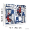 Picture of Spider-Man Cityscape Peel And Stick Wallpaper - Blue