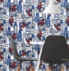 Picture of Spider-Man Cityscape Peel And Stick Wallpaper - Blue