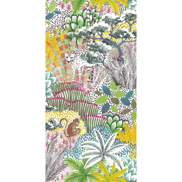 Picture of Tamara Day Jungle Vibe Wallpaper - Yellow/Green Multi