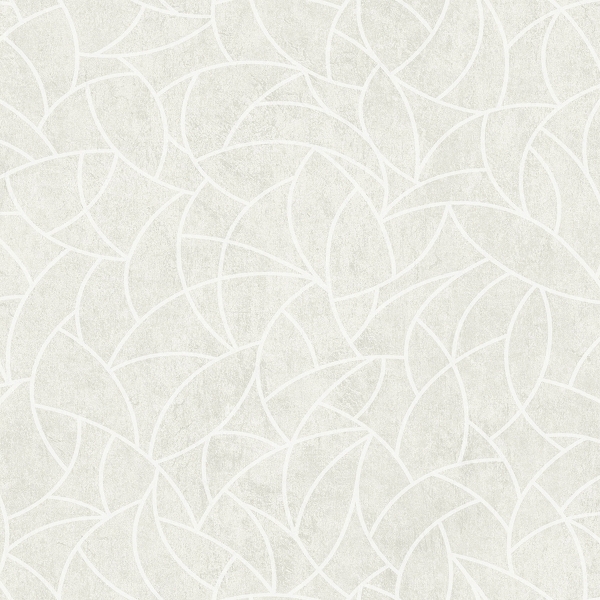 Picture of Modern Crescent Moon Peel & Stick Wallpaper - Cream