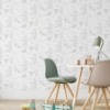 Picture of Winnie The Pooh Toile Peel & Stick Wallpaper - Grey