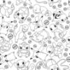 Picture of Pokemon Peel and Stick Wallpaper - Black