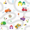 Picture of CoComelon Road Map Peel & Stick Wallpaper - Multicolor