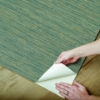 Picture of Dimensional Grasscloth Peel and Stick Wallpaper - Teal