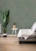 Picture of Dimensional Grasscloth Peel and Stick Wallpaper - Teal