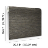 Picture of Dimensional Grasscloth Peel and Stick Wallpaper - Black