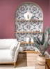 Picture of EttaVee Papillon Peel & Stick Wallpaper - Pink & Blue