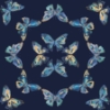 Picture of EttaVee Papillon Peel & Stick Wallpaper - Blue